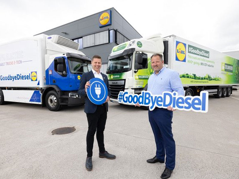 Lidl Ireland Add EV And HVO Vehicles To Logistic Fleet